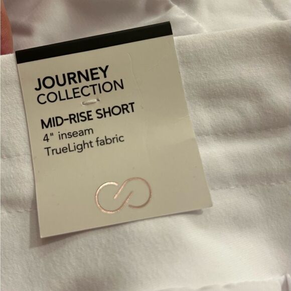 Calia Pure White Journey Collection MidRise Athletic Cargo short trulite fabric - Picture 10 of 12